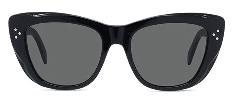 celine cl40199i|CELINE Black Cat Eye CL40199I 01A Sunglasses .